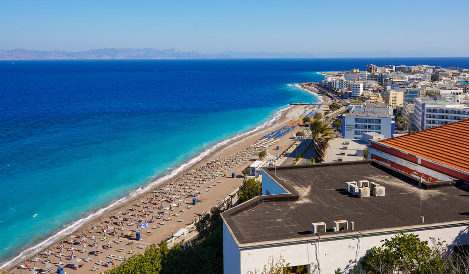 Akti Kanari Strand in Rhodos